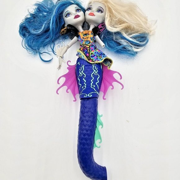 Monster High Great Scarrier Reef Peri and Pearl Serpintine Doll Incomplete 2014 - Picture 1 of 12